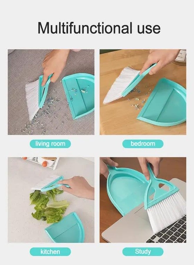 PURCHASE ZONE Mini Broom Dustpan & Brush Set Easy Cleaning Office Car Tidy Home Kitchen Tabletop Versatile Small Broom and Dustpan Set for Car, Desktop, Home, Kitchen (Multicolor Pack of 1) - Image 4